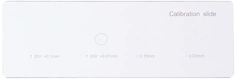 AmScope MR400 Microscope Calibration Slide, Four Graduated Scales ...
