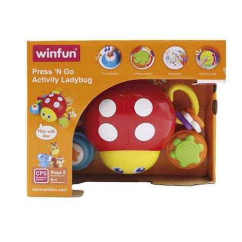 Winfun Press 'N Go Activity Ladybug — Toycra