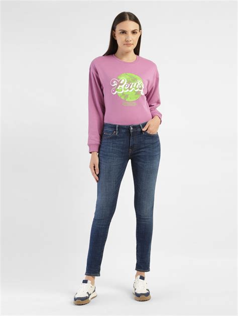 Women's 711 Blue Skinny Fit Mid Rise Jeans – Levis India Store