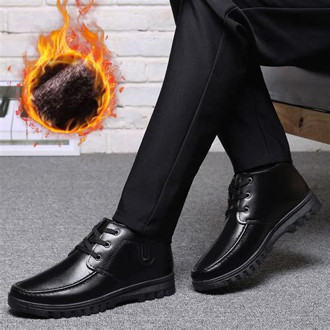 Leather Dress Boots For Men