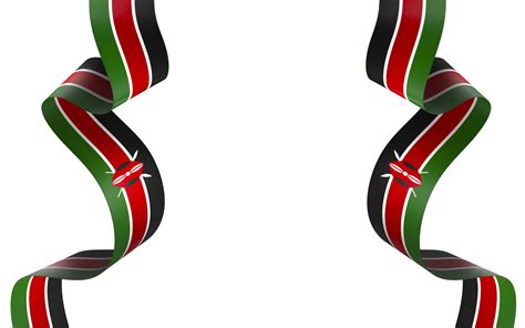 Kenya flag element design national independence day banner ribbon png 38246493 PNG