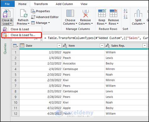 Excel Power Query Data Model 的图像结果