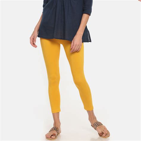 Buy Go Colors Lemon Legging Cropped (XL) Online
