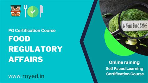 Food Regulatory Affairs [PG Certification] - Royed Training