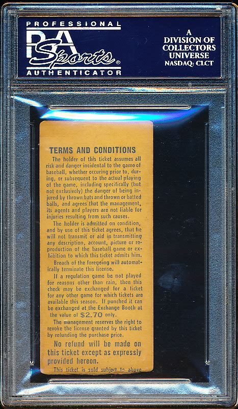 Lot Detail - 1969 New York Mets Ticket Stub- Sept. 8th- Mets 3, Cubs 2 ...