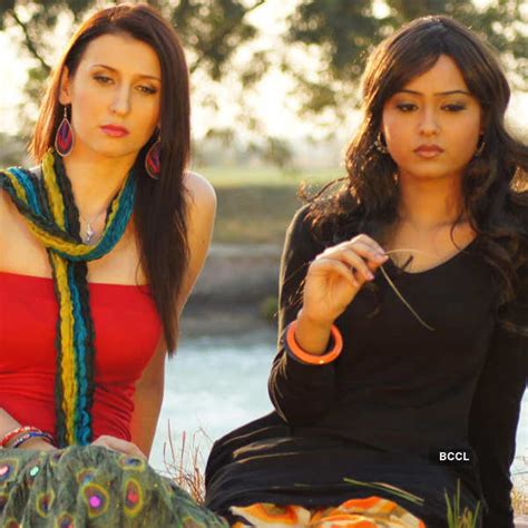 Claudia Ciesla and Vandana Singh in a still from Punjabi movie Yaar ...