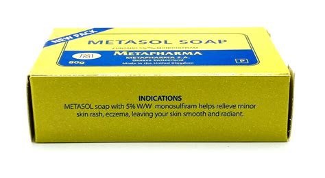 Cleanser Metasol Bar Soap For Minor Skin Rash and | Ubuy India