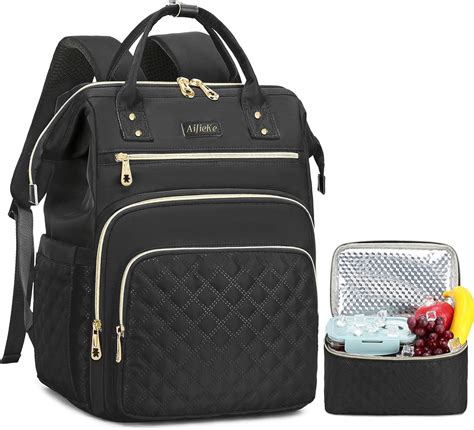 Amazon.com: AIJIEKE Lunch Backpack for Women, 15.6 inch Laptop Backpack ...