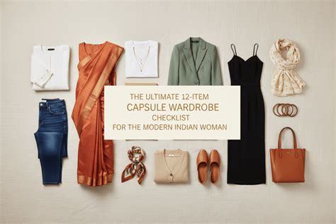 12-Item Capsule Wardrobe Checklist for Modern Indian Women – The Woman ...