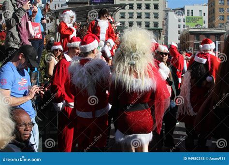SantaCon, San Francisco, Santa Claus Editorial Stock Photo - Image of ...