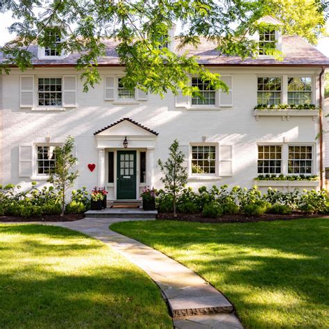 White Painted Brick House
