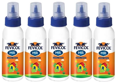 Fevicol MR Squeeze Bottle, 45 gm , Pack of 5