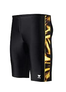 Buy TYR Men's Poseidon Splice Jammer, Gold, 38 -inch Online at Low ...