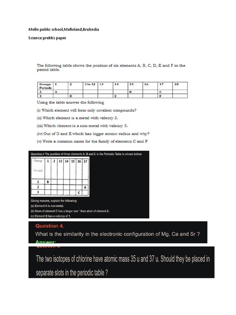 Image result for Periodic Classification Class 10