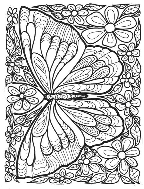 Mindful Butterfly - Free Coloring Pages