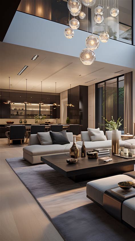 Contemporary living room interior design seamlessly blending modern ...