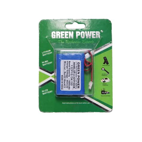 Green Power® 3.7V, 1800 mAh Li-ion Prismatic Battery | Lithium ion ...