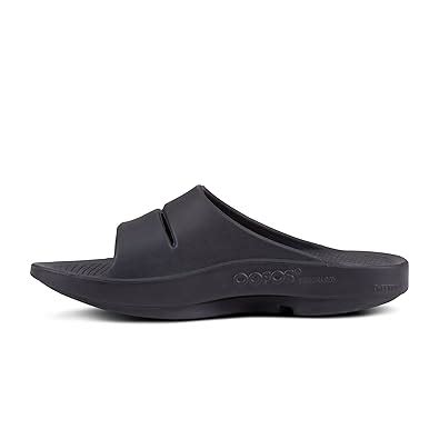 Oofos Ooahh Slide Sandal Matte Black Sport - 8M / 6M : Oofos: Amazon.in ...