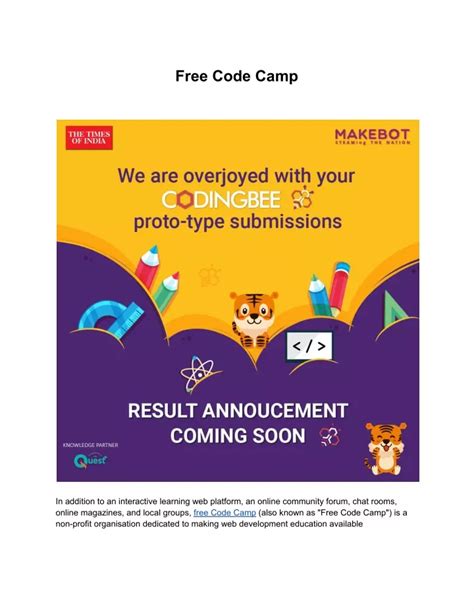 Image result for Free Code Camp Basic Introduction