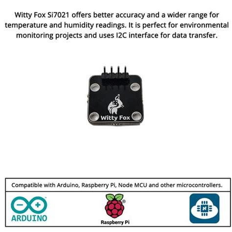 Buy Witty Fox SI7021 Humidity Temperature Sensor Online in India ...