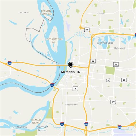 Memphis, TN Map & Directions - MapQuest
