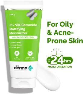 The Derma Co 5% Nia-Ceramide Mattifying Moisturizer | 5% Niacinamide, 2 ...