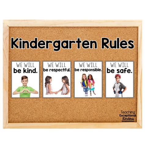Establishing Classroom Rules in Kindergarten - Teaching Exceptional Kinders
