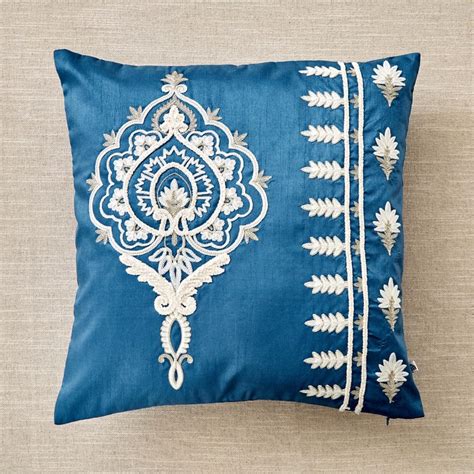 Buy Velour Classical Embroidered Cushion Cover - 40x40cm from Home ...