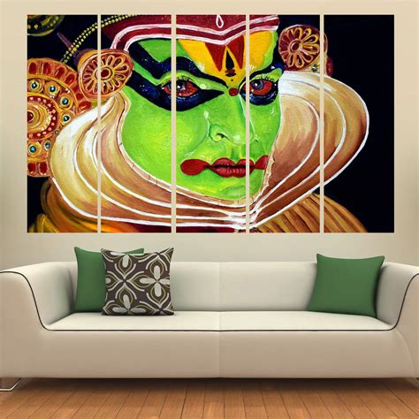 Buy KYARA ARTS Big Size Multiple Frames, Beautiful kathak Kali Art Wall ...