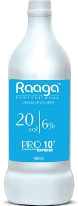RAAGA PROFESSIONAL Pro 10 Express 6% Cream Developer, 20 Vol, 1000 ml ...