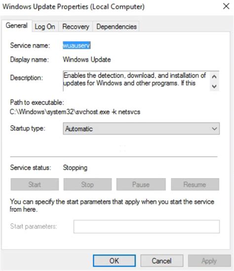 Image result for PowerShell Wuauserv