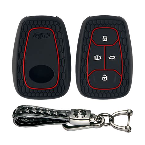 Keycare silicone key cover and keyring fit for : Tata Nexon, Altroz, H