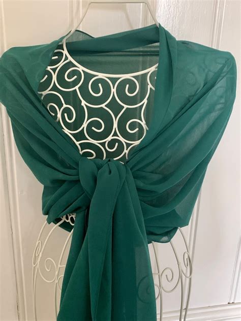 Buy Dark Green Shawl, Forest Green Cover Up, Wrap, Pashmina, Wedding ...