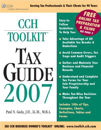 Tax Guide 2007 (CCH BUSINESS OWNERS TOOLKIT TAX GUIDE) : Gada, Paul N ...