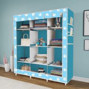 GIBI 12 Layer Shelf Portable Carbon Steel Collapsible Wardrobe Price in ...