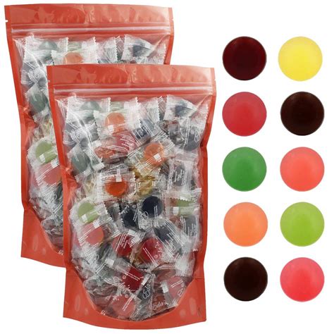 Buy Sugar-Free Premium Hard Candy Suckers, Mini Fruit Buttons Variety ...