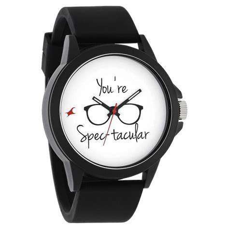 Fastrack Valentine Quartz Analog White Dial Silicone Strap Unisex Watch