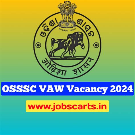 OSSSC VAW Recruitment 2024 ! Notification Out For 1610 Posts ! Odisha ...