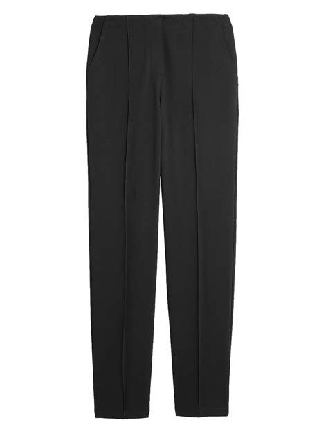 Buy Jersey Straight Leg Trousers at Marks & Spencer