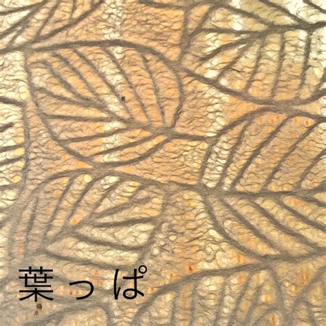 越前和紙 金型落水紙 葉っぱ | RYOZO