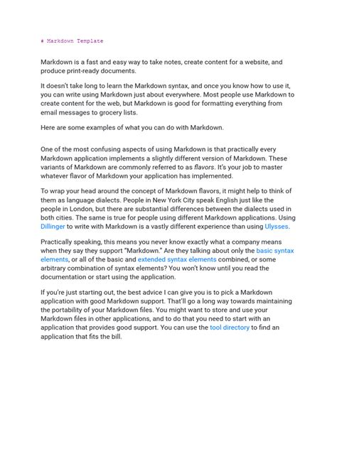 Mark Down Example 的图像结果