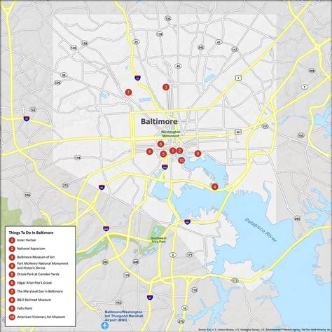 Baltimore Map [Maryland] - GIS Geography