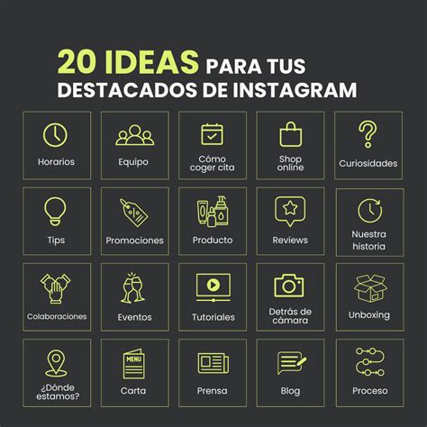 20 Ideas para las historias destacadas de Instagram - Nube Comunicación