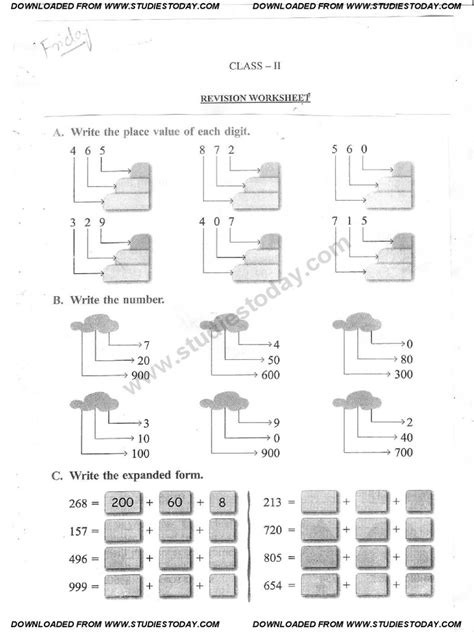 Image result for Class 2 Maths Question Paper