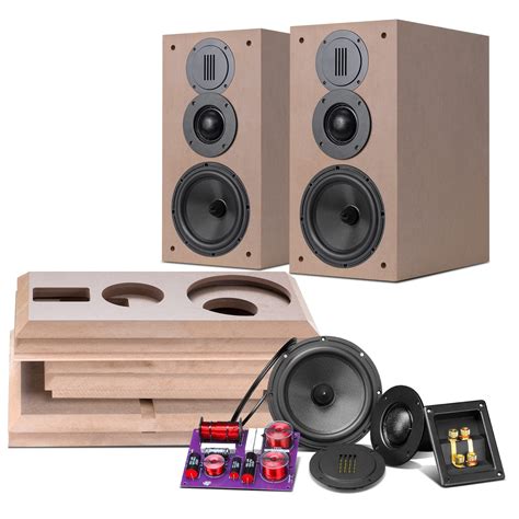 Buy HiVi-Swans DIY 3 Way Passive Bookshelf Speakers Pair - DIY Speaker ...