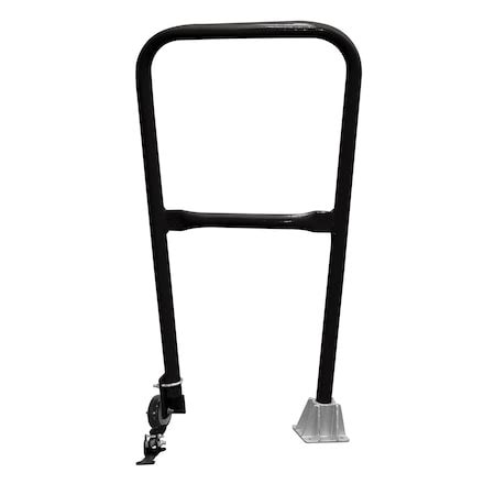 Vestil DOCK SAFETY SWING GATE 2 FT RAIL BLACK SSG-2-BK | Zoro