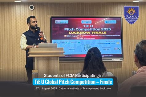 TiE U Global Pitch Competition – Finale: Rama University Students ...