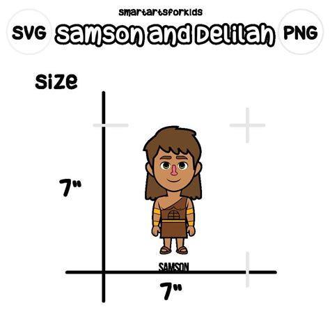Buy Samson and Delilah Clip Art - Bible Based - Bible Characters - SVG ...