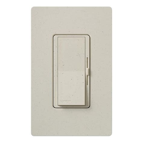 Lutron Diva Single-Pole/3-Way Rocker Light Dimmer, Limestone in the ...