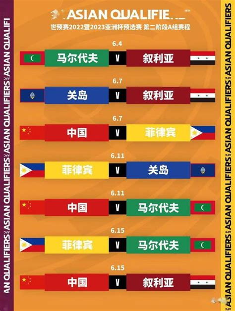 世界杯预选赛中国队赛程(国足世预赛赛程对照表图)_体育资讯_艺速播体育
